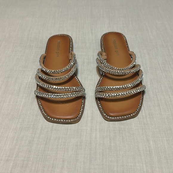Steve Madden Madden Girl Starie Rhinestone  Women's Sandals - Picture 4 of 5